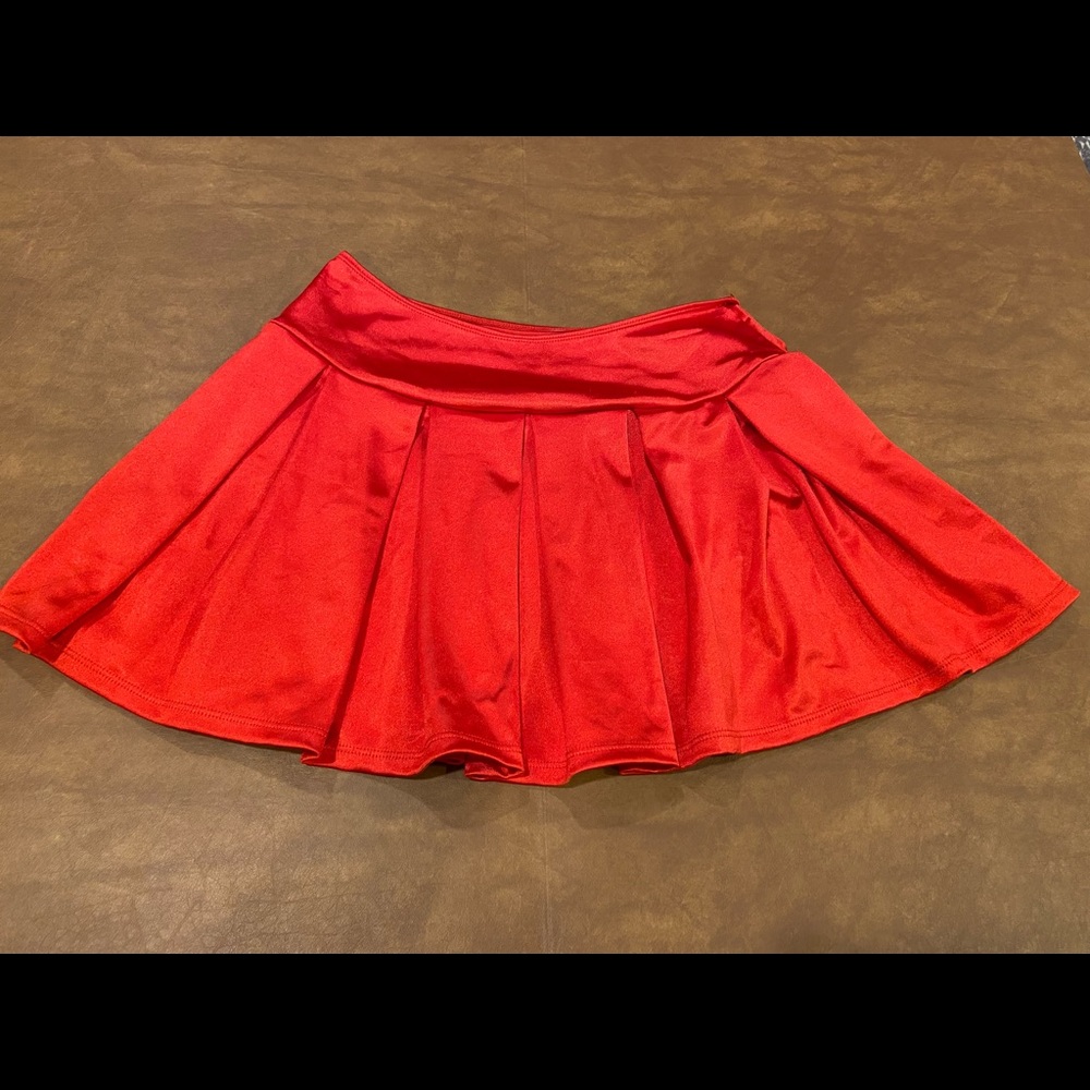 spirit halloween, small, red mini skirt, womens